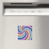 Retro Rainbow Lollipop Candy Magnet (In Situ (Geschirrspüler))