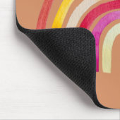 Retro Rainbow niedliche Wasserfarbe Mousepad (Ecke)