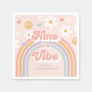 Retro Rainbow Nine ist ein Vibe 9. Serviette