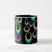 Retro Rainbow Ovals Tasse (Mittel)