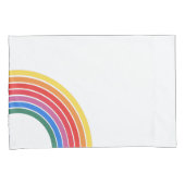 Retro Rainbow Pillow Case Kissenbezug (Vorderseite-Rechts)