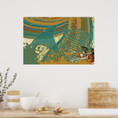 Retro Rainbow Poster (Küche)