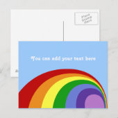 Retro Rainbow Postkarte (Vorne/Hinten)