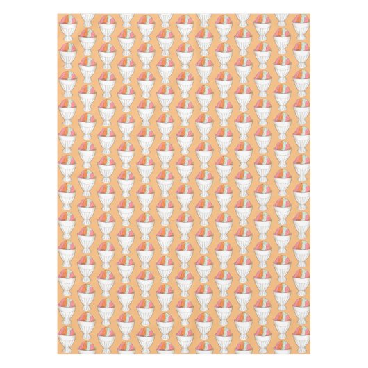 Retro Rainbow Sherbet Ice Cream Dessert Pastell Tischdecke (Vorderseite)