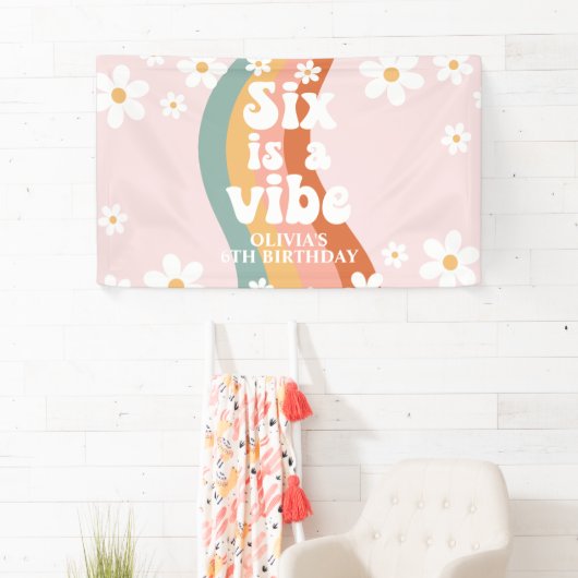 Retro Rainbow Six ist ein Vibe Daisy 6. Banner (Insitu)