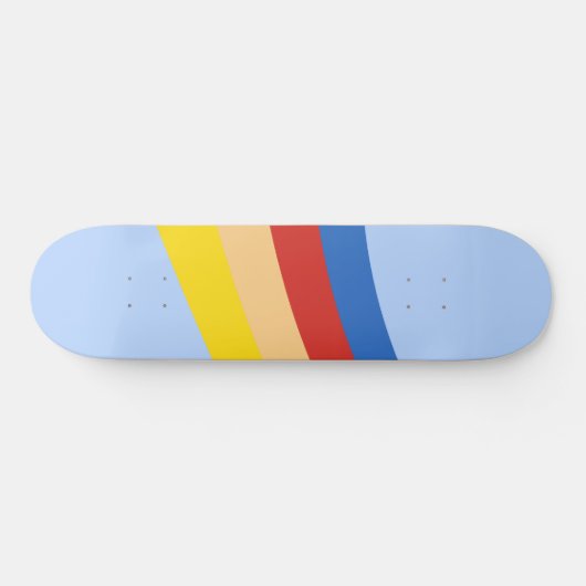 Retro Rainbow Skateboard (Horizontal)