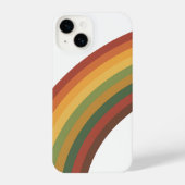 Retro Rainbow Stripes iPhone Hülle (Rückseite)