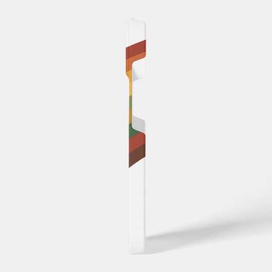 Retro Rainbow Stripes iPhone Hülle (Linke Seite)