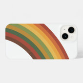 Retro Rainbow Stripes iPhone Hülle (Rückseite (Horizontal))