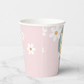 Retro Rainbow Ten ist ein Vibe Daisy 10. Geburtsta Pappbecher (Rechts)