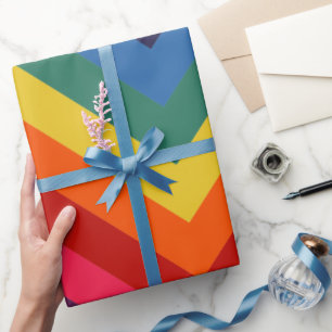 Retro Rainbow TotPhantastisches Wrapping Paper Geschenkpapier