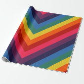 Retro Rainbow TotPhantastisches Wrapping Paper Geschenkpapier (Ungerollt)
