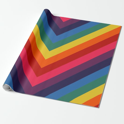 Retro Rainbow TotPhantastisches Wrapping Paper Geschenkpapier (Ungerollt)