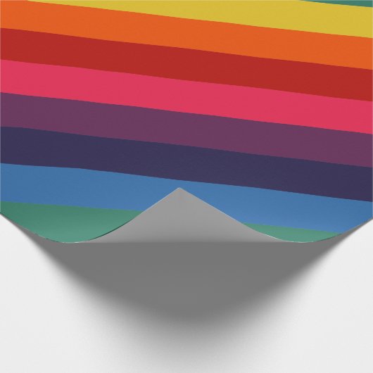 Retro Rainbow TotPhantastisches Wrapping Paper Geschenkpapier (Ecke)