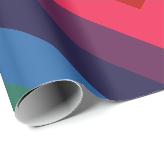 Retro Rainbow TotPhantastisches Wrapping Paper Geschenkpapier (Rolleneckpunkt)