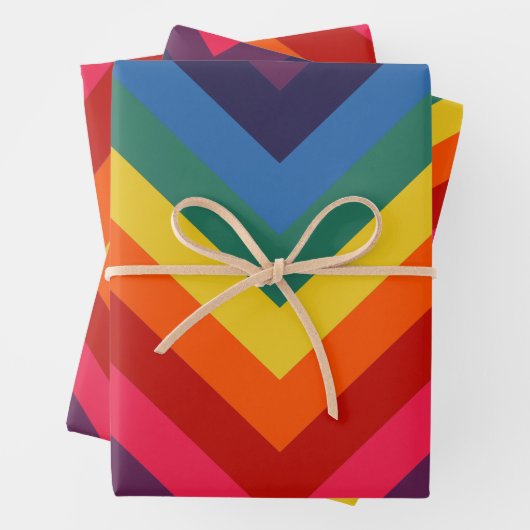 Retro Rainbow TotPhantastisches Wrapping Paper Geschenkpapier Set (Beispiel)