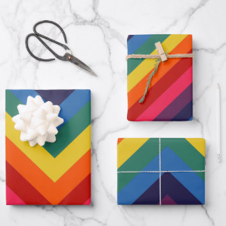 Retro Rainbow TotPhantastisches Wrapping Paper Geschenkpapier Set