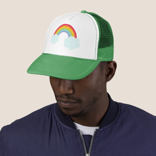 Retro Rainbow Trucker Hat Truckerkappe (Beispiel)
