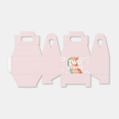 Retro Rainbow Two Groovy Daisy 2. Geschenkschachtel (Ungefaltet)