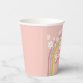 Retro Rainbow Two Groovy Pappbecher (Rechts)