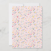 Retro Rainbow Unicorn Party Einladung (Rückseite)