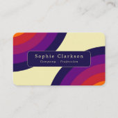 Retro Rainbow Visitenkarte (Vorderseite)