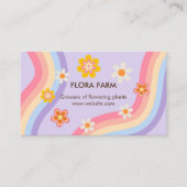 Retro Rainbow Visitenkarte (Vorderseite)