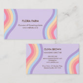 Retro Rainbow Visitenkarte (Vorne/Hinten)