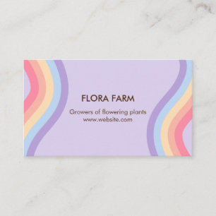 Retro Rainbow Visitenkarte