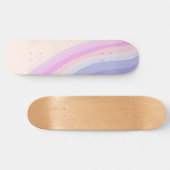 Retro Rainbow Wave #2 #wall #art Skateboard (Horizontal)