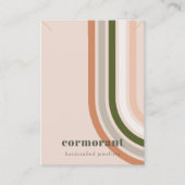 Retro Rainbow Wüste Bracelet Necklace Display Visitenkarte (Vorderseite)