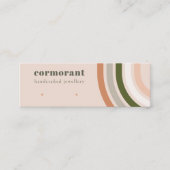 Retro Rainbow Wüste Chic Stuck Earring Display Mini Visitenkarte (Vorderseite)