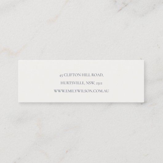 Retro Rainbow Wüste Chic Stuck Earring Display Mini Visitenkarte (Rückseite)