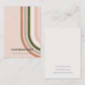 Retro Rainbow Wüste Chic Stuck Earring Display Visitenkarte (Vorne/Hinten)