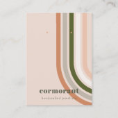 Retro Rainbow Wüste Chic Stuck Earring Display Visitenkarte (Vorderseite)