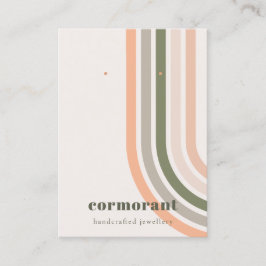 Retro Rainbow Wüste Chic Stuck Earring Display Visitenkarte