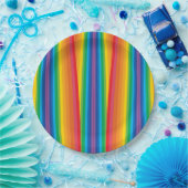 Retro Rainbows 9" Papierplatte Pappteller (Party)