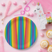 Retro Rainbows 9" Papierplatte Pappteller (Party)