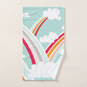 RETRO RAINBOWS BADHANDTUCH SET (Handtuch)