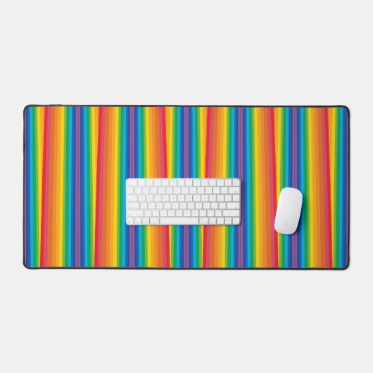 Retro Rainbows Desk Mat Schreibtischunterlage (Tastatur & Maus)