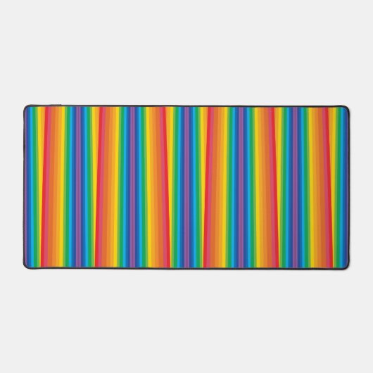 Retro Rainbows Desk Mat Schreibtischunterlage (Vorderseite)