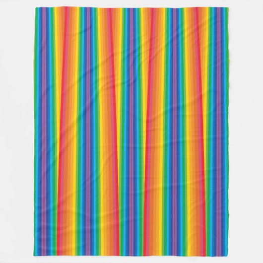 Retro Rainbows Fleece Blanket (3 Größen) (Vorderseite)