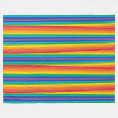 Retro Rainbows Fleece Blanket (3 Größen) (Vorderseite (Horizontal))