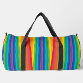Retro Rainbows Große Duffel Tasche