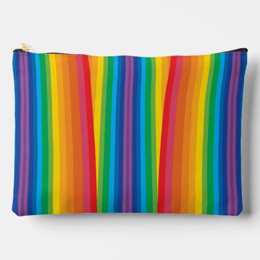 Retro Rainbows Large Pouch Zubehörtasche (Vorderseite)