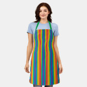 Retro Rainbows Medium Schürze (Getragen)
