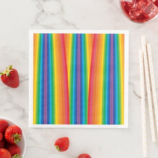 Retro Rainbows Paper Napkins Serviette (Beispiel)