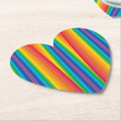 Retro Rainbows Paper-Untersetzer Untersetzer (angewinkelt)