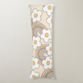 Retro Rainbows Seitenschläferkissen (Vorderseite Vertikal)