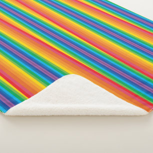 Retro Rainbows Sherpa Blanket (3 Größen) Sherpadecke